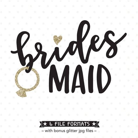 Download 146+ Bridesmaid SVG Files Cameo